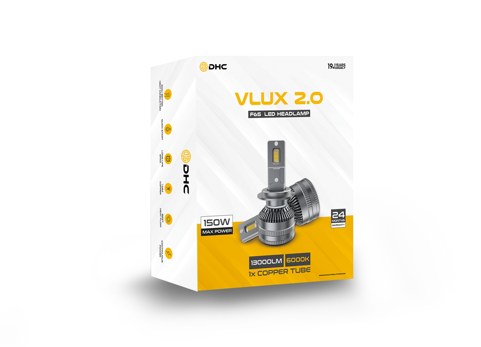 VLUX 2.0 F65 Led Headlamp 6000K